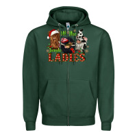Sports Green all the jingle ladies Zipper Hoodie - CowGirlArtShop