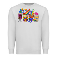 Dove Grey lgbt coffee cups Premium Sweatshirt - FaDigitalArtStudio
