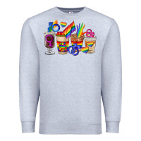 Heather Grey lgbt coffee cups Premium Sweatshirt - FaDigitalArtStudio