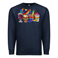 Navy lgbt coffee cups Premium Sweatshirt - FaDigitalArtStudio