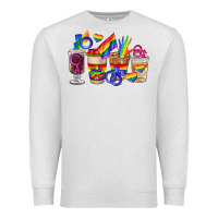 Oatmeal Heather lgbt coffee cups Premium Sweatshirt - FaDigitalArtStudio