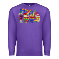 Purple lgbt coffee cups Premium Sweatshirt - FaDigitalArtStudio