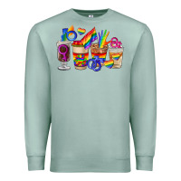 Seafoam lgbt coffee cups Premium Sweatshirt - FaDigitalArtStudio