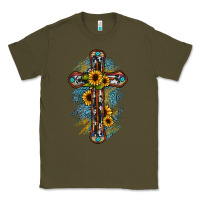 Army Green cross Classic Tee - JahusDesignShop