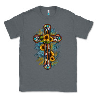Charcoal Heather cross Classic Tee - JahusDesignShop
