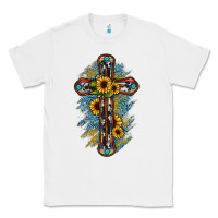 White cross Classic Tee - JahusDesignShop