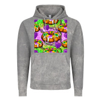 Cloud Rock Mardi Gras king cake seamless pattern Vintage Hoodie - BundleAndBundleShop