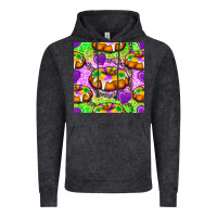 Vintage Black Mardi Gras king cake seamless pattern Vintage Hoodie - BundleAndBundleShop