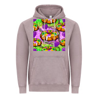 Vintage Zinc Mardi Gras king cake seamless pattern Vintage Hoodie - BundleAndBundleShop