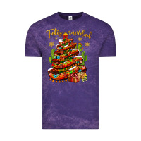 Cloud Purple Christmas Feliz Navidad Vintage Tee - BundleAndBundleShop