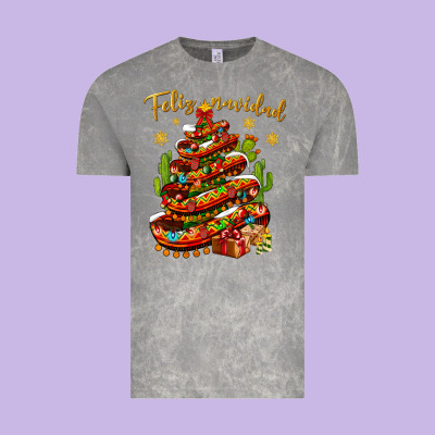 Christmas Feliz Navidad Vintage Tee Designed By Bundleandbundleshop