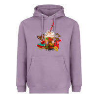 Lavender teacher frappe coffee Heavyweight Hoodie - FaDigitalArtStudio