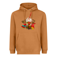 Meerkat teacher frappe coffee Heavyweight Hoodie - FaDigitalArtStudio