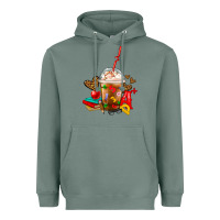 Sage teacher frappe coffee Heavyweight Hoodie - FaDigitalArtStudio