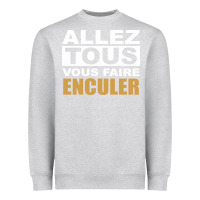 Heather Grey Allez Tous Vous Enculer Heavyweight Sweatshirt - Bettercallsaul