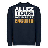 Navy Allez Tous Vous Enculer Heavyweight Sweatshirt - Bettercallsaul