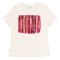 Bone valentines day leopard glitter brushstroke Ladies Tee - Jasminsmagicworld