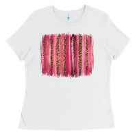 White valentines day leopard glitter brushstroke Ladies Tee - Jasminsmagicworld