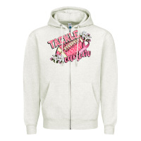 Oatmeal Heather tackle cancer Zipper Hoodie - CowGirlArtShop