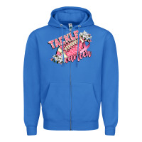True Royal tackle cancer Zipper Hoodie - CowGirlArtShop