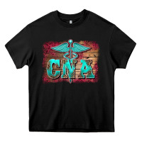 Black western nurse certified nurse  assistant medilcal symbol  background Heavy Core Tee - BarkalooDesign