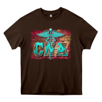 Chocolate Brown western nurse certified nurse  assistant medilcal symbol  background Heavy Core Tee - BarkalooDesign