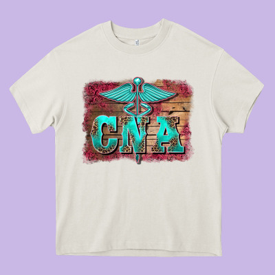 Western Nurse Certified Nurse  Assistant Medilcal Symbol  Background Heavy Core Tee Designed By Barkaloodesign