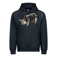 Navy poland china pig Urban Hoodie - LillyAllenDesigns