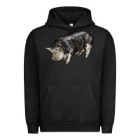 Pigment Black poland china pig Urban Hoodie - LillyAllenDesigns