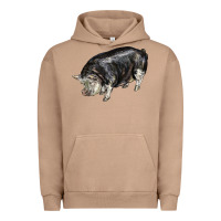 Pigment Burro poland china pig Urban Hoodie - LillyAllenDesigns
