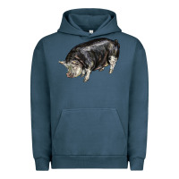 Pigment Midnight Navy poland china pig Urban Hoodie - LillyAllenDesigns