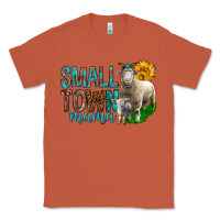 Copper Small Town Mama With Sheeps Classic Tee - BundleAndBundleShop
