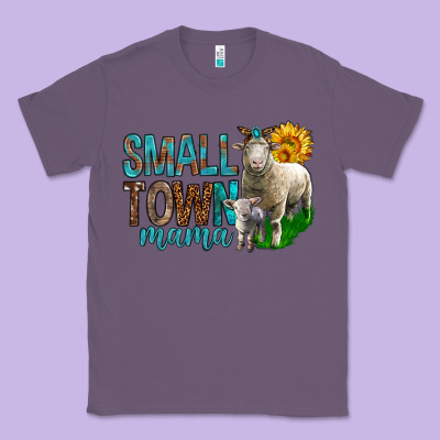 Small Town Mama With Sheeps Classic Tee Designed By Bundleandbundleshop