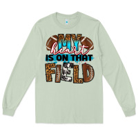 Matcha my heart is on that field football Long Sleeve Tee - RanaPortraitStore