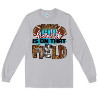 Moon Dust my heart is on that field football Long Sleeve Tee - RanaPortraitStore