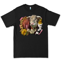 Black hereford bull western background Premium Tee - LillyAllenDesigns