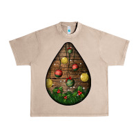 French Oak christmas  teardrop Urban Heavy Tee - BundleAndBundleShop