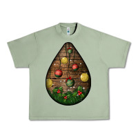 Oil Green christmas  teardrop Urban Heavy Tee - BundleAndBundleShop