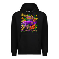 Black happy mardi gras truck olivia Premium Hoodie - OliviaCreatesArt