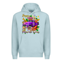 Blue Mist happy mardi gras truck olivia Premium Hoodie - OliviaCreatesArt