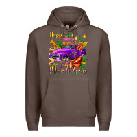 Coffee happy mardi gras truck olivia Premium Hoodie - OliviaCreatesArt