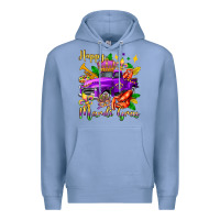Colony Blue happy mardi gras truck olivia Premium Hoodie - OliviaCreatesArt