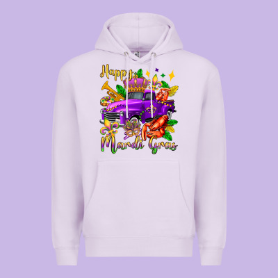 Happy Mardi Gras Truck Olivia Premium Hoodie Designed By Oliviacreatesart