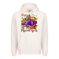 Pale Pink happy mardi gras truck olivia Premium Hoodie - OliviaCreatesArt