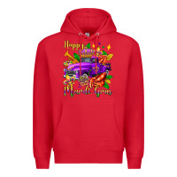 Red happy mardi gras truck olivia Premium Hoodie - OliviaCreatesArt