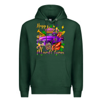 Sports Green happy mardi gras truck olivia Premium Hoodie - OliviaCreatesArt