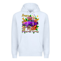 White happy mardi gras truck olivia Premium Hoodie - OliviaCreatesArt