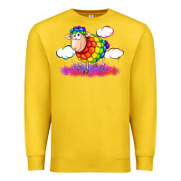 Lemon rainbow sheep pride Premium Sweatshirt - FaDigitalArtStudio