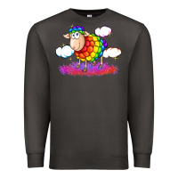Smoke rainbow sheep pride Premium Sweatshirt - FaDigitalArtStudio