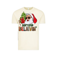 Vintage Arctic Don't Stop Believing Santa Vintage Tee - BundleAndBundleShop
